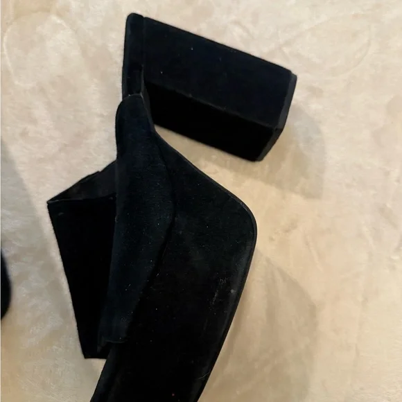 Jeffrey Campbell Black Platform Mule Heels – Size 9 – Chunky Block Heel - Picture 4 of 4
